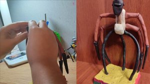 как слепить скибиди самурая и чëрного  спикермена!