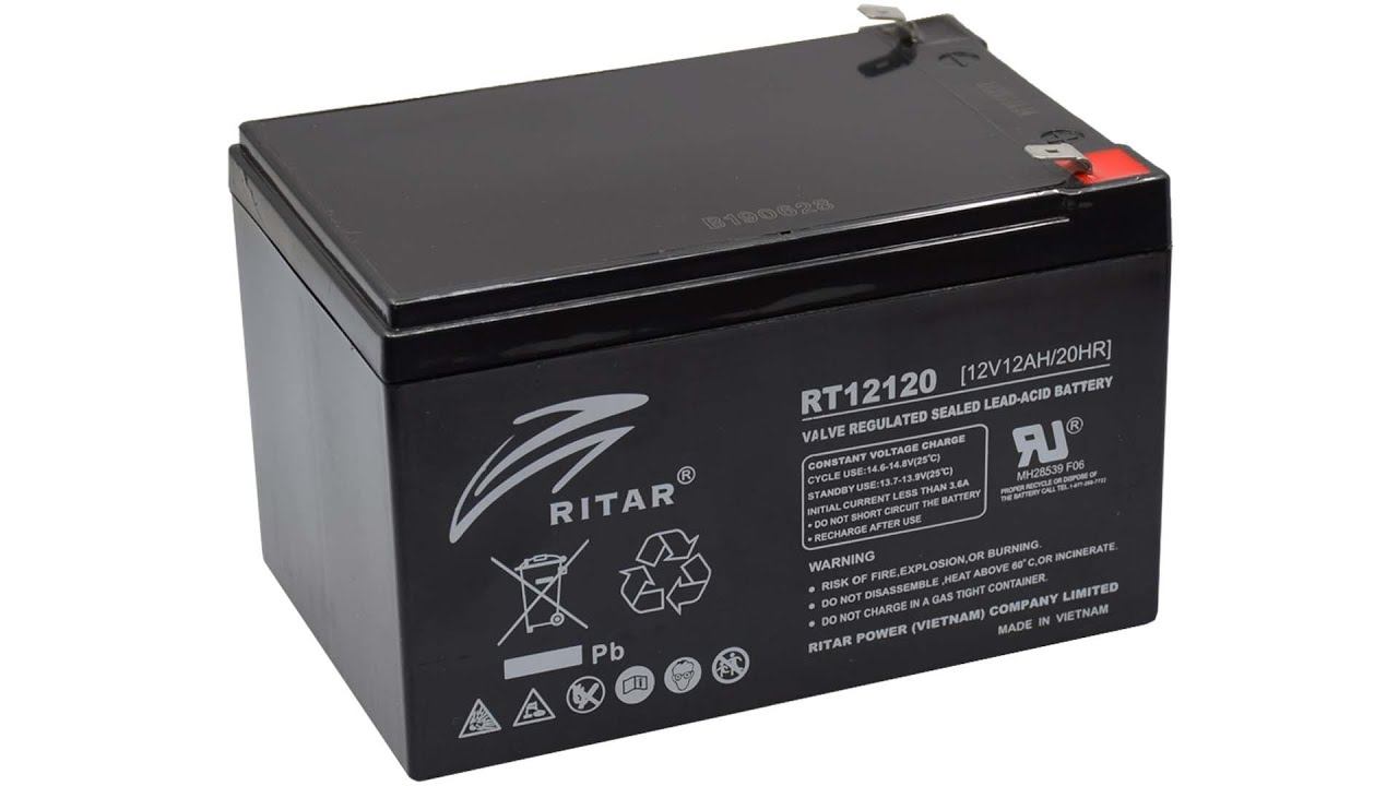 Ritar RT12120 12V 12Ah zselés akkumulátor