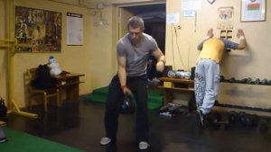 Жим гири 40 кг по длинному циклу. 40 kg Kettlebell long cycle