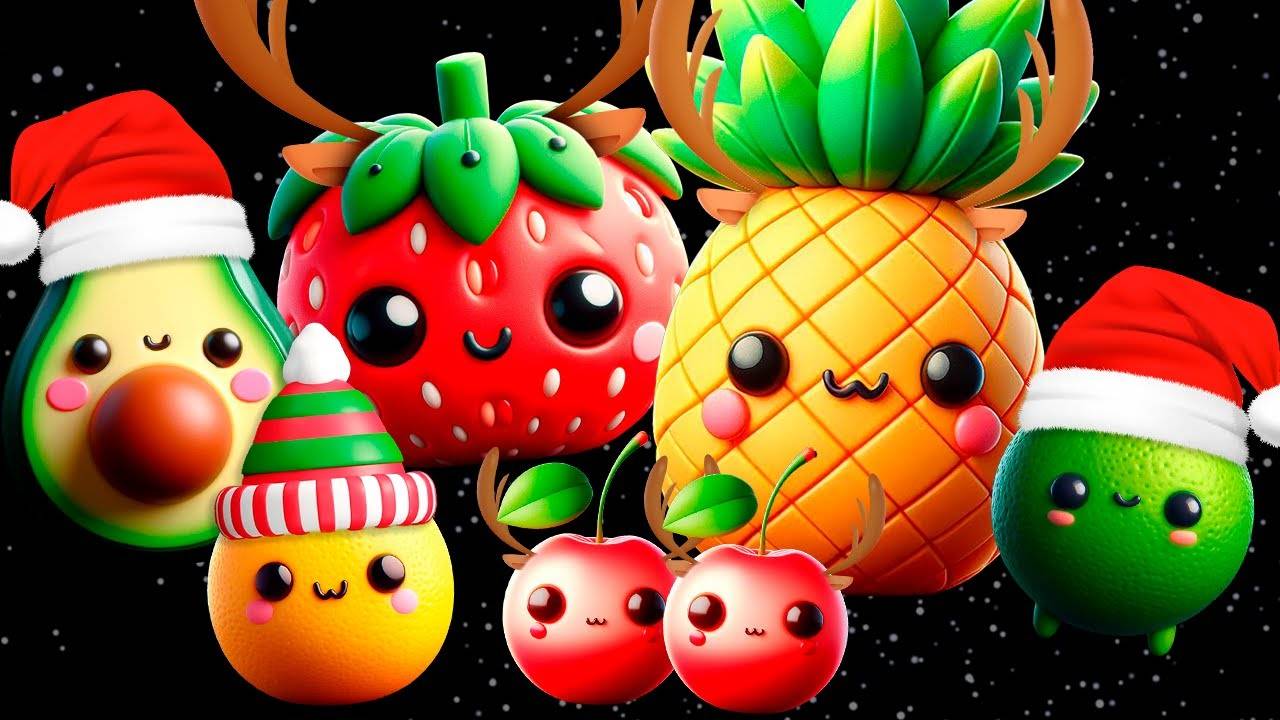 Видео Baby Fruit Sensory с музыкальным миксом Happy Christmas