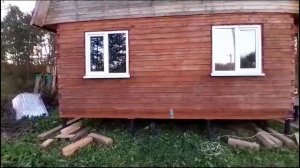 Перенос брусового дома 6,5х7 м в д. Мещеры