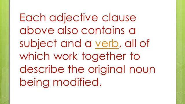 Adjective Clause смотреть онлайн