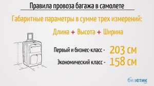 Создание информационных роликов. Нормы и правила провоза багажа в самолёте