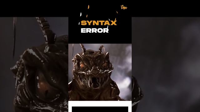Does Syntax Error also scare you? | Coding Meme