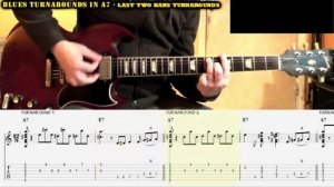 Blues Turnarounds in A (tab)