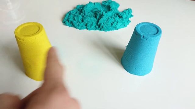 Кинетический Цветной песок раздавливаем песок, Kinetic Sand