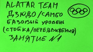 Дзюдо / Самбо базовый уровень, занятие 1 (стойка, передвижения)