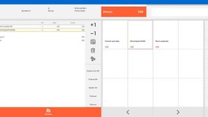 Демонстрация работы кассы в магазине (новый интерфейс)