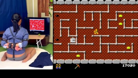 【緊縛調教女子 ゲーム実況】 おしおき げーむみる会 ドルアーガの塔 編