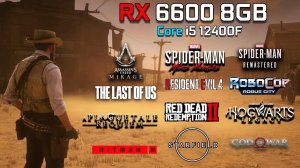 i5 12400F + RX 6600 | Test In 15 Games at 1080p