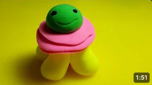 Медуза из пластилина. Лепим медузу. jellyfish Plasticine clay.