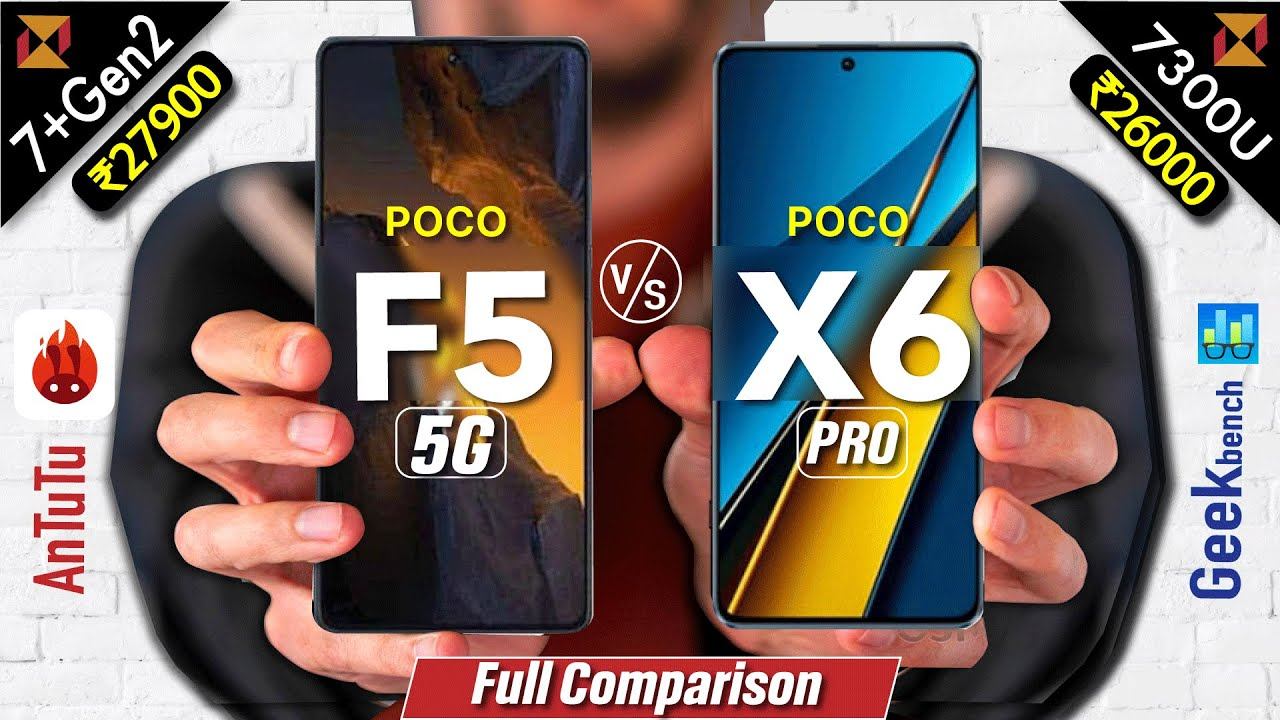 POCO F5 vs POCO X6 Pro | #7+gen2vs7300u #antutu #geekbench #x6ro #pocox6provsf5pro #12provsx6