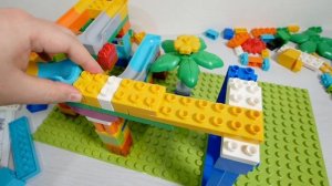 Лего строительные блоки ☆ Конструктор Marble Run ASMR - Колесный подъемник