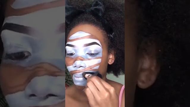 Mental disorders as makeup - DEPRESSION ⚠️ #depression  #makeup #painting #mentalhealth