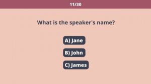 Тест на аудирование | Уровень А2 | 30 вопросов с ответами