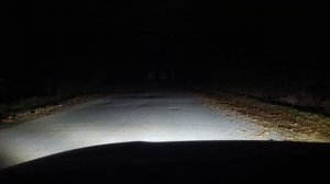 сравнение птф на асфальте Salman 60w 5 линз и линза Яркий свет (лучше чем птф ZMB)