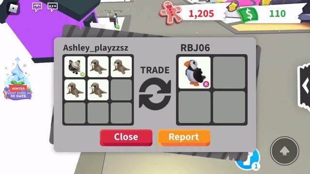 I traded my neon black mummy cat and four walruses for r puffin w/f/l? смотреть онлайн
