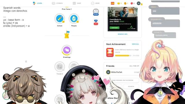 Millie learning spanish m̷e̷m̷e̷s̷  [Nijisanji EN] Sub EN/ESP