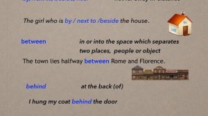 Prepositions of place. Grammar TD