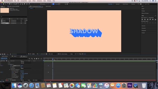 How To Make Flat Shadows in After Effects | Easy Tutorial