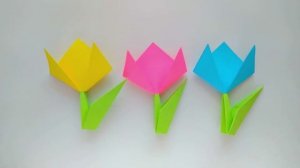 Как сделать тюльпан из бумаги своими руками