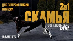 Скамья для пресса и гиперэкстензии 2в1. Топ за свои деньги!