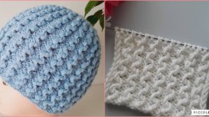 Замечательный необычный узор для шапки, кардигана и не только..