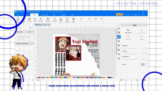 *₊ how to make a digital anime journal˚꒰:: ❝≡ ↳ ft. EdrawMax  ೃ