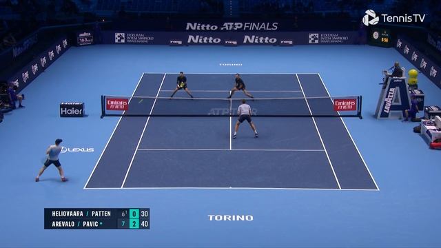 Arevalo & Pavic vs Heliovaara & Patten Match Highlights | Nitto ATP Finals 2024 Semi-Final
