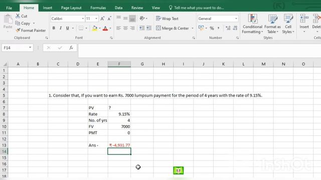 Definition, Formula & Calculation of Present Value in Excel.