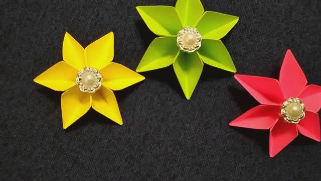 Как сделать бумажные цветы оригами