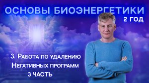 3. Удаление негативных программ. 3 Часть. "Основы Биоэнергетики 2 год".