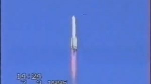 Запуск ракеты Протон-К 7 марта 1995