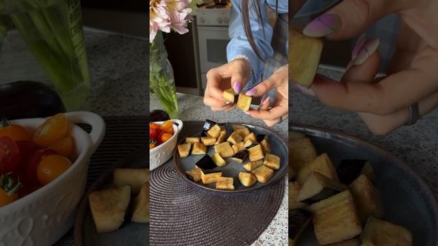 Салат из хрусящих баклажан Лаззат😇 #рекомендации #asmr #cooking #рек
