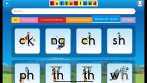 Letterland Alphabet Phonics, Sounds & Games | Digraphs | ck, ng, ch, sh
