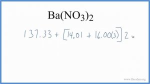 Molar Mass / Molecular Weight of Ba(NO3)2: Barium nitrate