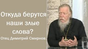 Откуда берутся наши злые слова? Протоиерей Димитрий Смирнов. 2011.03.17.