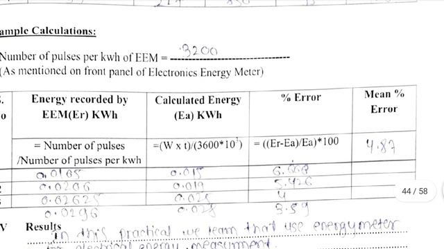 EEM MANUAL ANSWER PRACTICAL NO 11. CALIBRATION OF SINGLE PHASE ELECTRONIC ENERGY METER