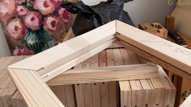 Итоговый четверг. Последние новости из мастерской. Подрамники #artistvlog #art #diyasanat смотреть онлайн