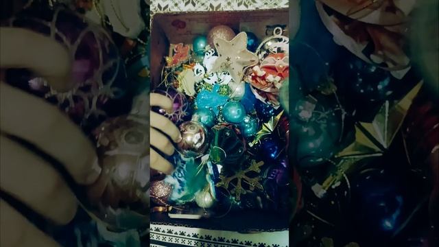 Обзор на мои ёлочные игрушки. смотреть онлайн