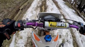 V.2 Планческая Щель смотровая 2023-02-04первый выезд моты 1. Kayo k1 2-3. Regulmoto ATHLETE