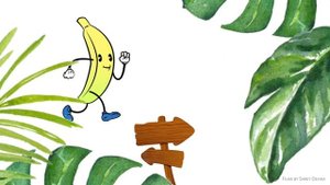 Banana Rhyme | Peel the Banana, Eat the Banana | Learn fruits | Educational Rhymes for Children