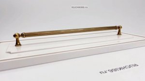 Ручка-рейлинг 320 мм для мебели в классическом стиле. Цвет - бронза "Орваль". Производство: Италия.