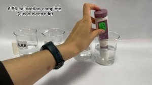 BLE-C600 pH Calibrate at 6.86/4.00/9.18 pH CAL pH calibration 6.86