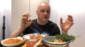 Сардельки с икрой мукбанг mukbang eating