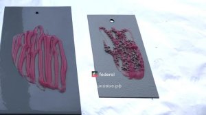 Смывка порошковой краски с металла в действии.