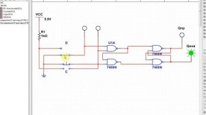 Исследование работы D-триггера на элементах И-НЕ в Multisim 14.1
