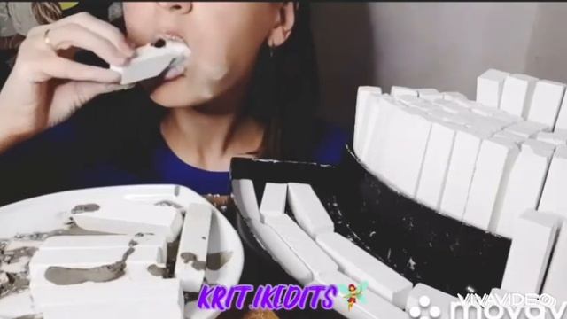 Asmr.Chalk.Dry crunch.Crunch.Хруст мела. Природный мел.Асмр мелом.Ем мел.Мелоежка. Эдит