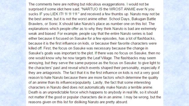 The Problem with Mainstream Animes Naruto
