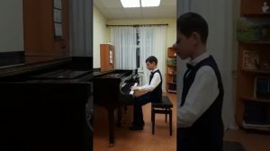 Саландаев Арсений. К.Черни (ред. Гермер) Этюд ч.2 №18, М.Дворжак джазовый этюд №28 Cdur (II том)